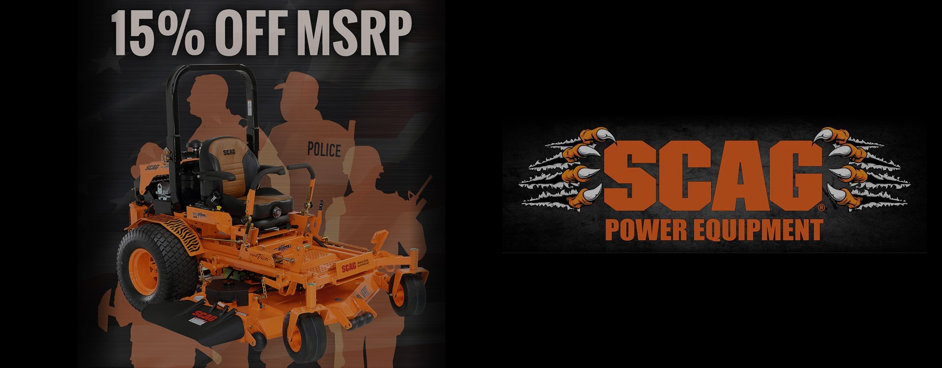 15% Off MSRP Scag Equipment